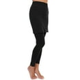 thumbnail image 1 of Angelina Cotton Comfort High Waisted Leggings with Mini Skirt (1-Pack), 1 of 3