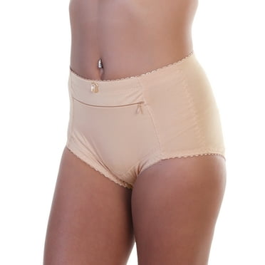 Angelina Cotton High Waist Briefs with Zippered Pocket (12-Pack)