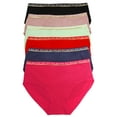 thumbnail image 1 of Angelina Cotton Hiphugger Panties with Elastic Waistband (6-Pack), 1 of 5