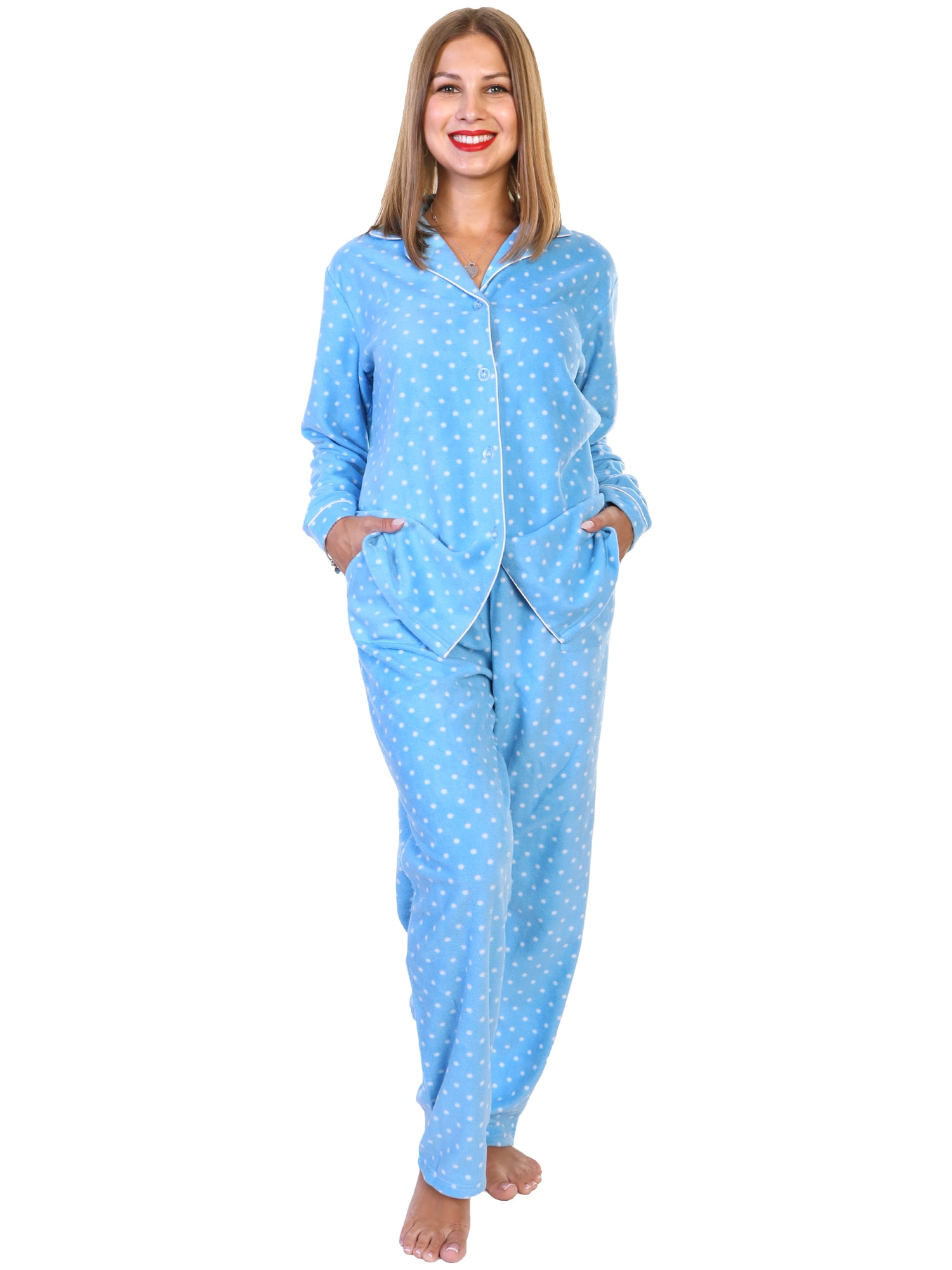 Angelina Blue Cloud Fleece Pajama Pants - Women & Plus #Cloud#Blue#Angelina