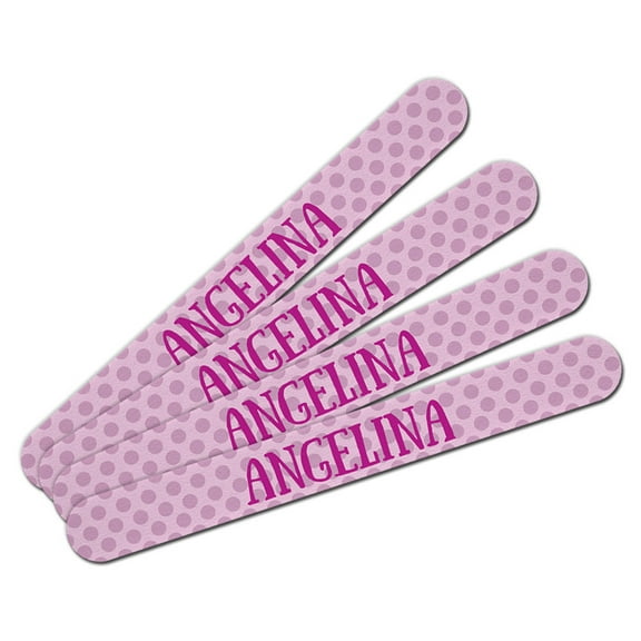 Angelina Double-Sided Nail File Emery Board Set 4 Pack
