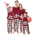 thumbnail image 1 of Angelina Flannel Pajama Set with Kangaroo Pocket & Elastic Waistband, Cozy Plaid, 1 of 6