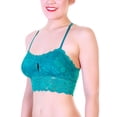 thumbnail image 1 of Angelina Floral Lace Racerback Bralette (3-Pack), 1 of 8