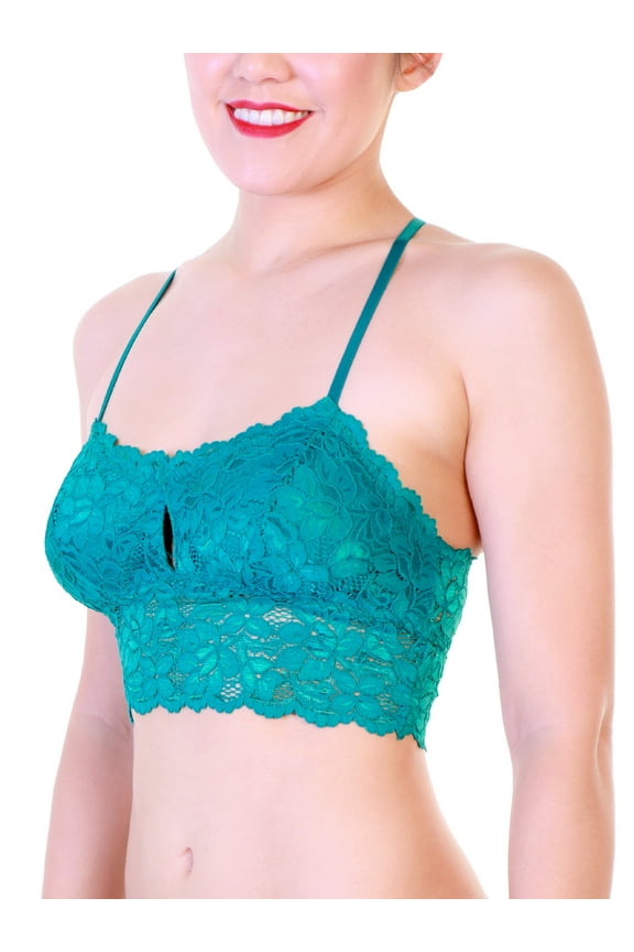 Floral Lace Racerback Bralette (3-Pack)