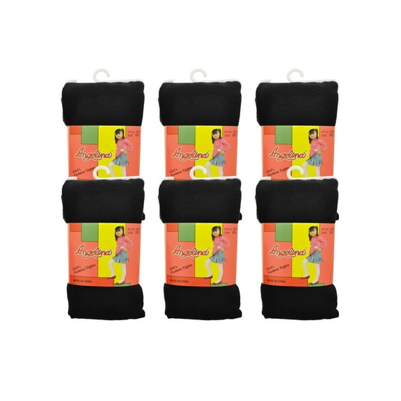 Angelina Girl's Winter Tights (6-Pack)