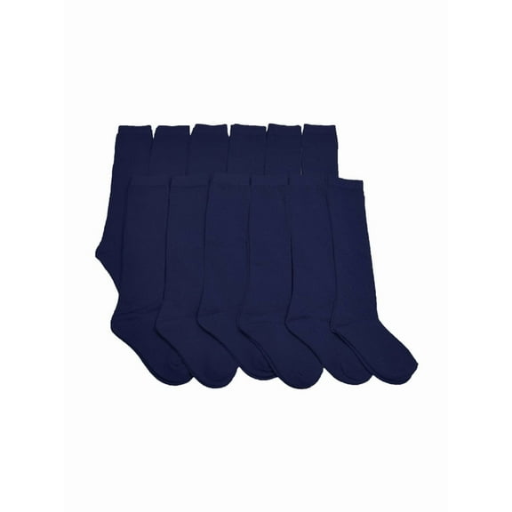 Angelina Girl's Classic Uniform Knee-High School Socks (12-Pairs)