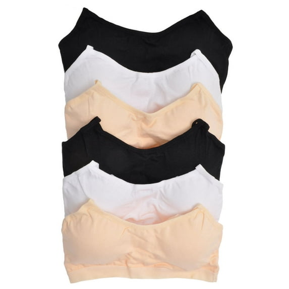 Angelina Girls Spaghetti Straps Training Bra (6-Pack)