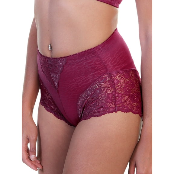 Angelina High Waist Light Control Briefs with Zebra Pattern Design (6-Pack)