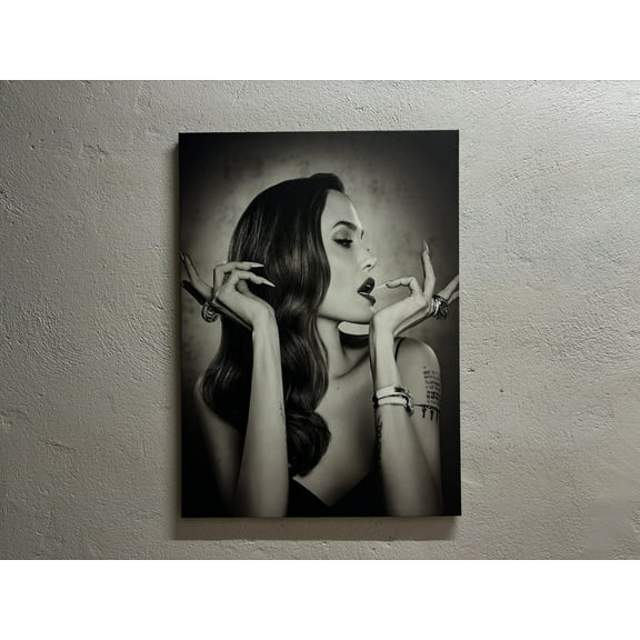 Angelina Jolie, Canvas Home Decor, Wall Art, Large Printed Canvas, Famous Woman Canvas Art, Famous Printed Canvas, Actor Woman Canvas Poster, Canvas Wall Decor - Rolled Canvas