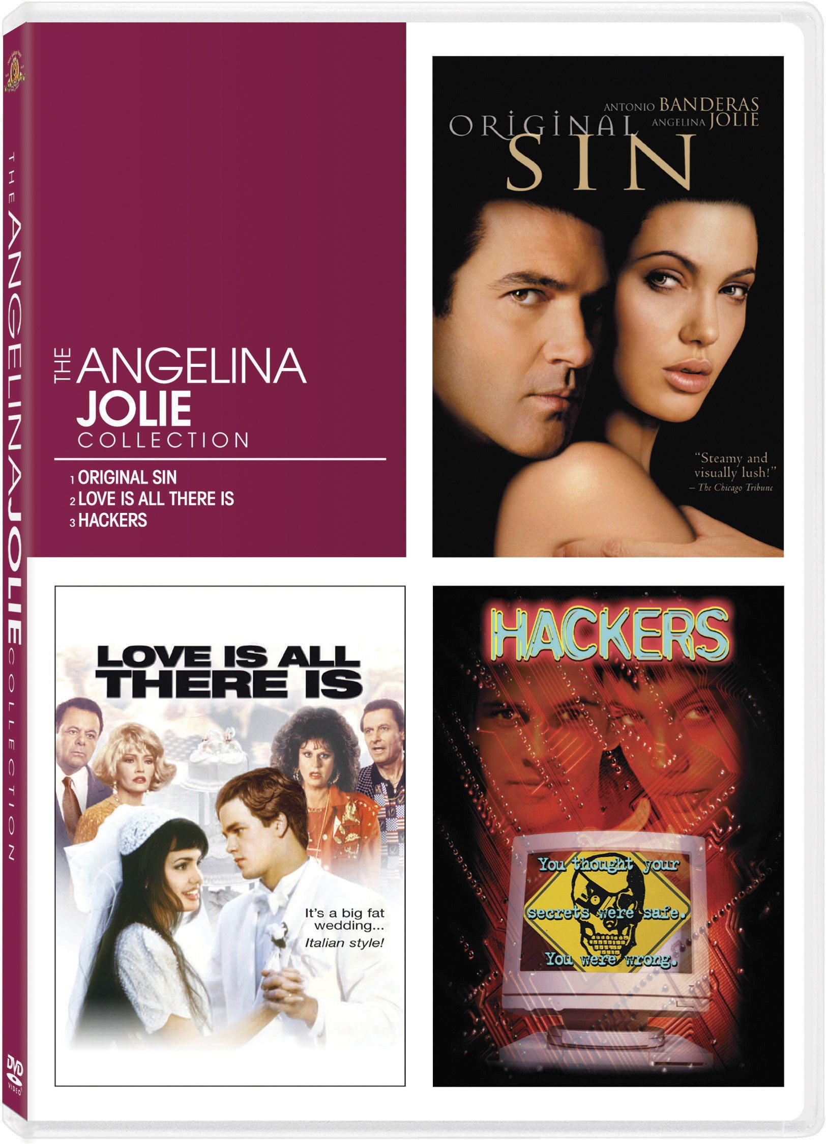 Angelina Jolie Triple Feature (Original Sin / Love Is All There Is /  Hackers) - Walmart.com, image size:1624x2248