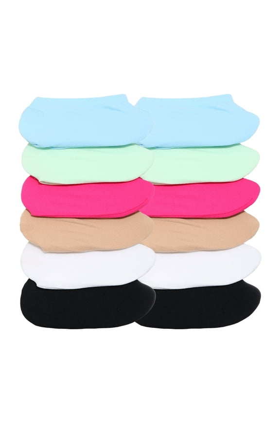Magic No-Show Liner Sock With No-Slip Heel (12-Pairs)