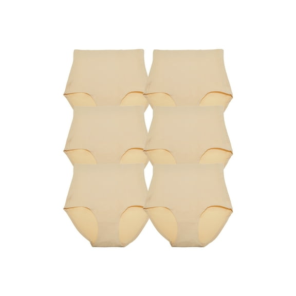 Angelina Mid-Rise Waist Body Shaper Panties (6-Pack)