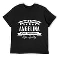 thumbnail image 1 of Angelina Name Definition Funny TShirt for Women Black, 1 of 5