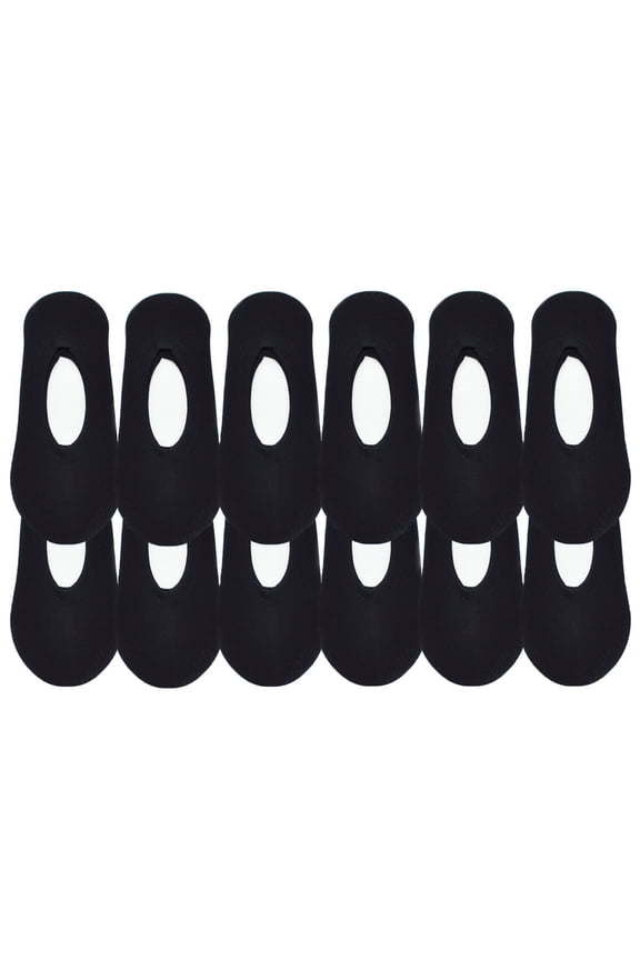 No-Show Nylon Liner Socks (12-Pairs)