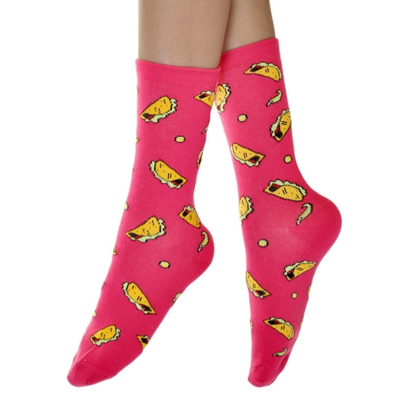 Angelina Novelty Foodie Crew Socks (1-6 Pairs)
