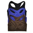thumbnail image 1 of Angelina Seamless Double Layer Racerback Sports Bras (3 or 12 Pack), 1 of 7