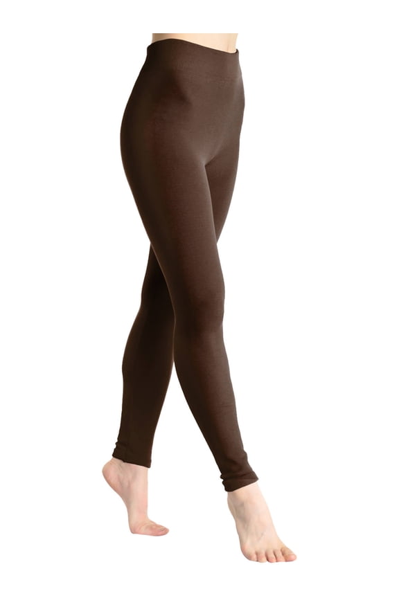 Seamless Footless Leggings with Winter Warmth Plus Lining (1-Pack)