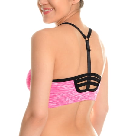 Angelina Seamless Sports Bras with Adjustable Y Strap Back (3-Pack)