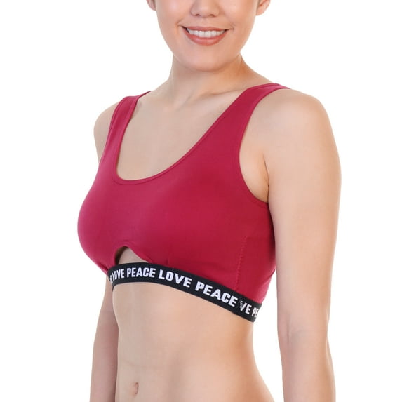 Angelina Seamless Wire-free Bralette with Keyhole Design (6-Pack)