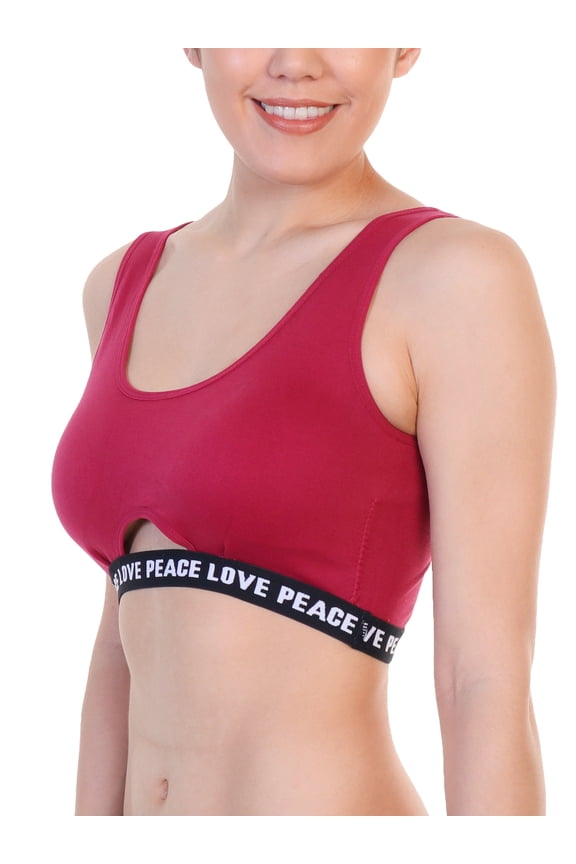 Seamless Wire-free Bralette with Keyhole Design (6-Pack)