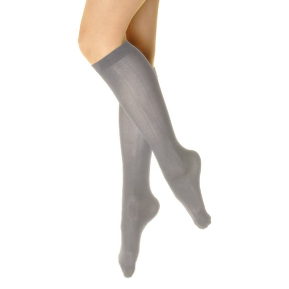 Angelina Sheer Support Nylon Spandex Knee-High Stockings (6-Pairs)