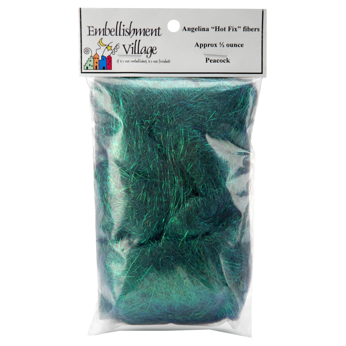 Angelina Straight Cut Fibers .5ozPeacock, Pk 2, Embellishment Village