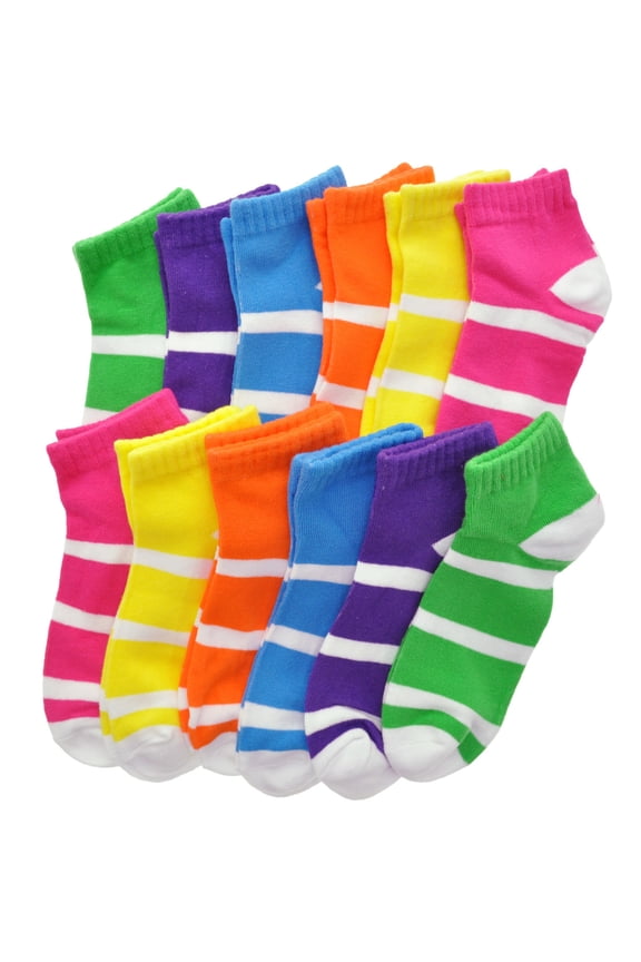 Unisex Low Cut Trainer Socks (12-Pairs)