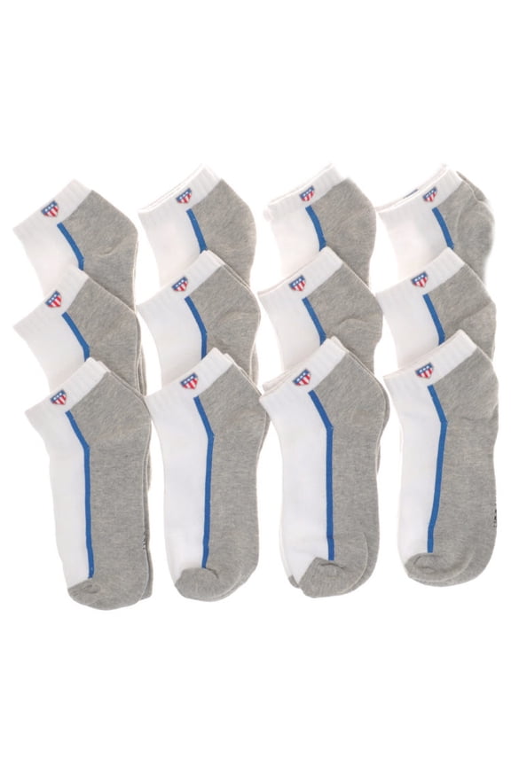 Unisex Low Cut Trainer Socks (12-Pairs)