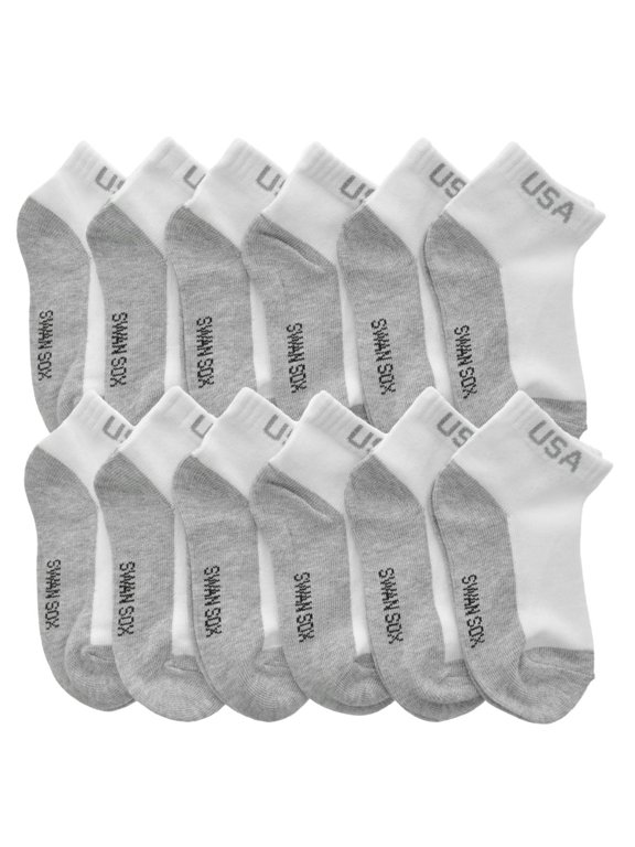 Unisex Low Cut Trainer Socks (12-Pairs)