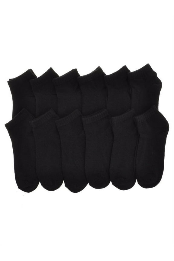 Unisex Low Cut Trainer Socks (12-Pairs)