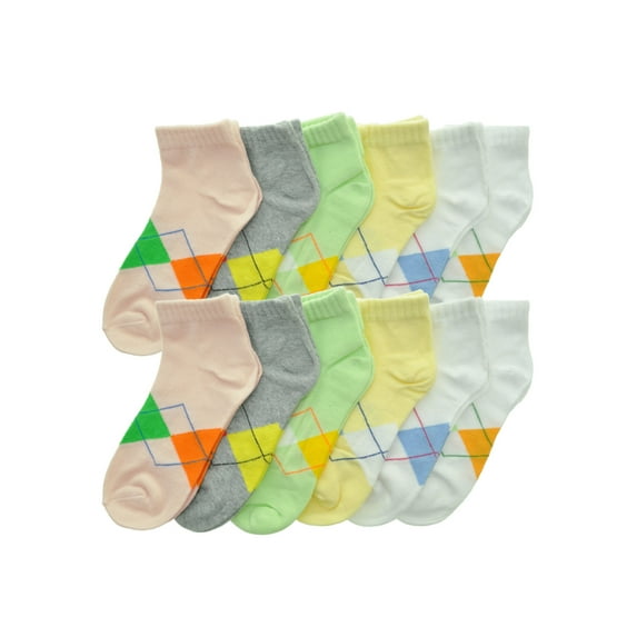 Angelina Unisex Low Cut Trainer Socks (12-Pairs)