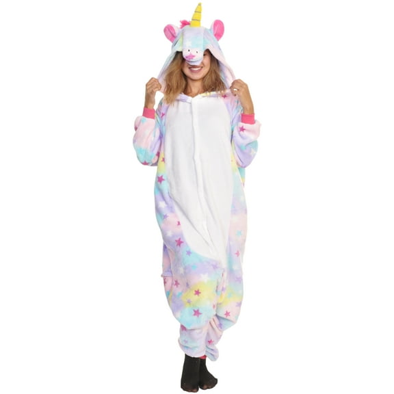 Angelina Unisex Plush Unicorn One-Piece Novelty Sleep/Lounge Wear