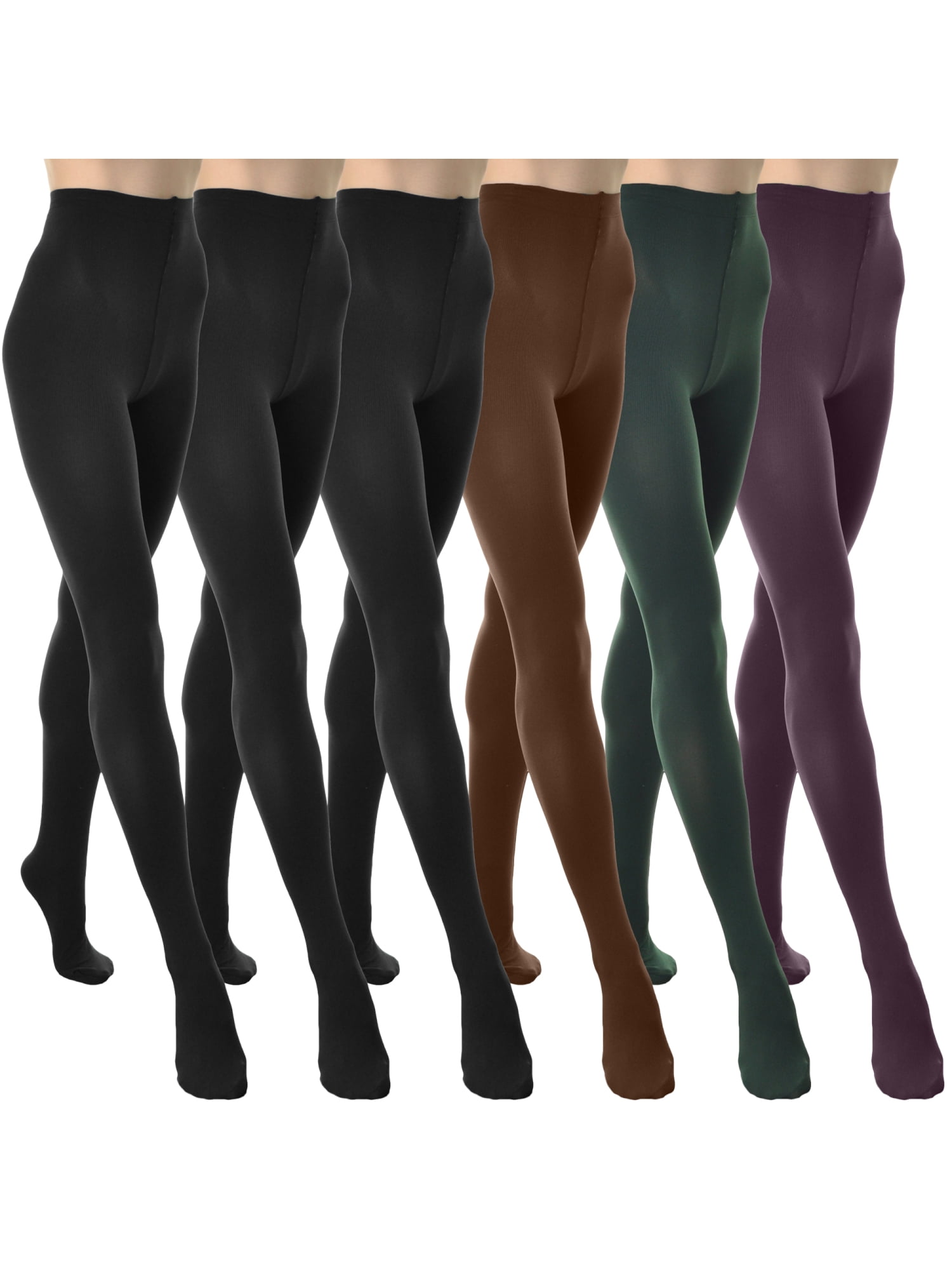 Angelina Winter Brushed Interior Thermal Tights (6 Pack)