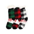 thumbnail image 1 of Angelina Winter-Weight Sherpa-Lined Knitted Thermal Crew Socks (3-Pair Pack), 1 of 5