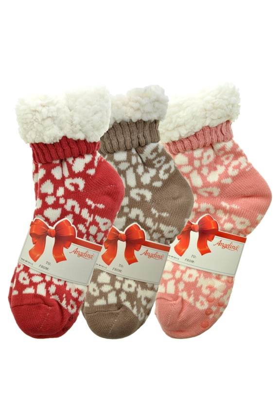 Winter-Weight Sherpa-Lined Knitted Thermal Crew Socks (3-Pair Pack)
