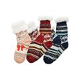 thumbnail image 1 of Angelina Winter-Weight Sherpa-Lined Knitted Thermal Crew Socks (3-Pair Pack), 1 of 5