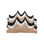 Angelina Wire-free Seamless Bra with Adjustable Closure 6-Pack