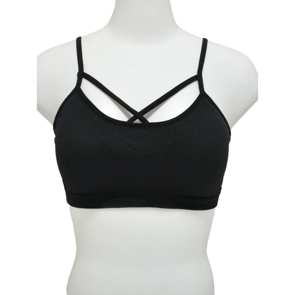 Angelina Wire-free Seamless Bralette with Strappy Front Detail (6-Pack)