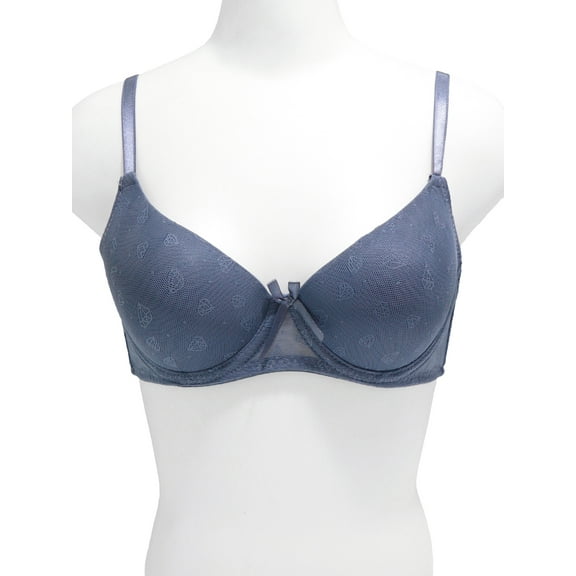 Angelina Wired A-Cup Bras with Mesh Diamond Print Design (6-Pack)