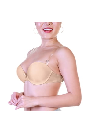 Wired and Lightly Padded Bras with Clear Convertible Straps (3-Pack)