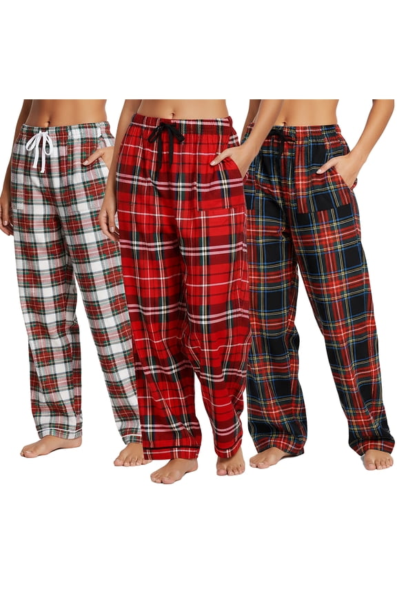 Women's COZY Flannel Pajama Pants (3-Pack)