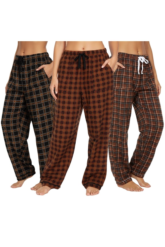 Women's COZY Fleece Pajama Pants (3-Pack)