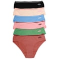 thumbnail image 1 of Angelina Women's Cotton Bikini Panties with Love you Print Design (6-Pack), 1 of 6
