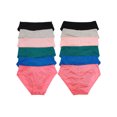 thumbnail image 1 of Angelina Women's Cotton Bikini Panties with Ruched Center Back (12-Pack), 1 of 6