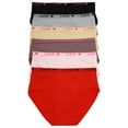 thumbnail image 1 of Angelina Cotton Hiphugger Panties with Elastic Waistband (6-Pack), 1 of 6