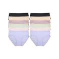 thumbnail image 1 of Angelina Women's Cotton Hiphugger Panties with Textured Design (12-Pack), 1 of 6