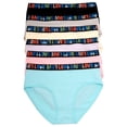 thumbnail image 1 of Angelina Women's Cotton Hiphugger with Elastic Waistband (6-Pack), 1 of 6