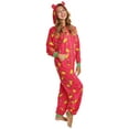 thumbnail image 1 of Angelina Women's FLEECE Novelty One-Piece Hooded Pajamas (1-Pack), 1 of 4