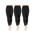 thumbnail image 1 of Angelina Women's High Waisted Thermal Fleece Lined Leggings (3-Pack), 1 of 5