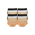 thumbnail image 1 of Angelina Women's Microfiber High Waist Light Control Briefs (12-Pack), 1 of 6
